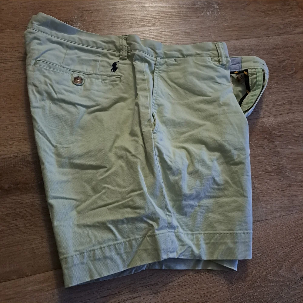 Polo by Ralph Lauren Mint Green Cotton Chino Men's Shorts Size 33